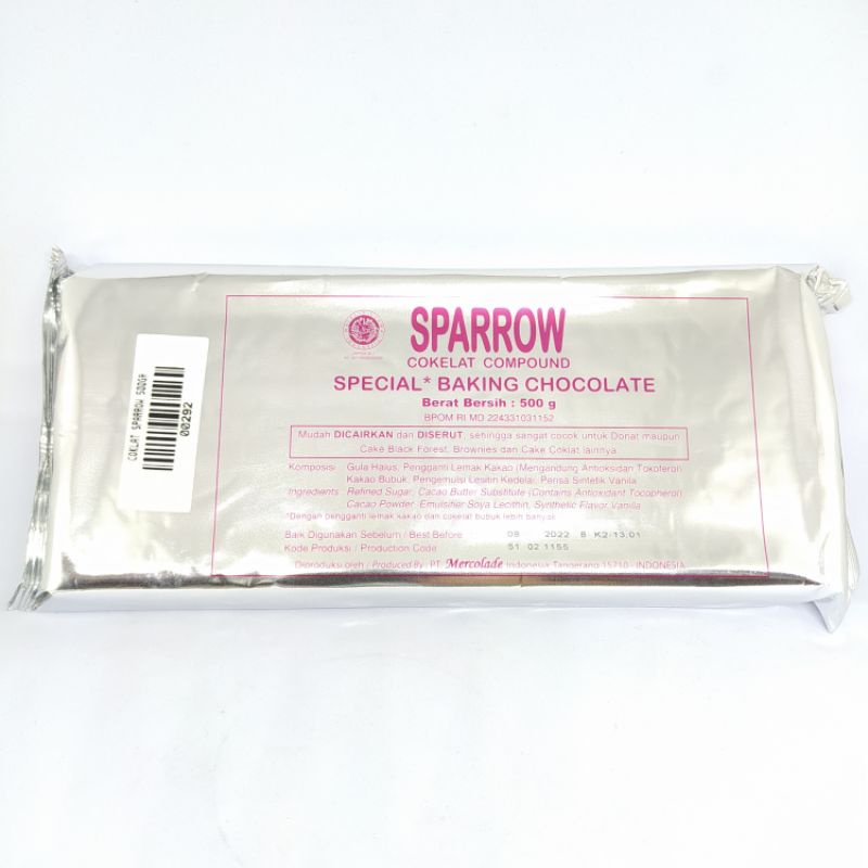 

Coklat Sparrow Compound 500gr/ Cokelat Compound/ Cokelat Batang