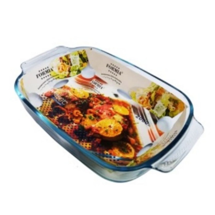 Piring saji makanan kaca FORMIA 2200 ML 450° oven safe