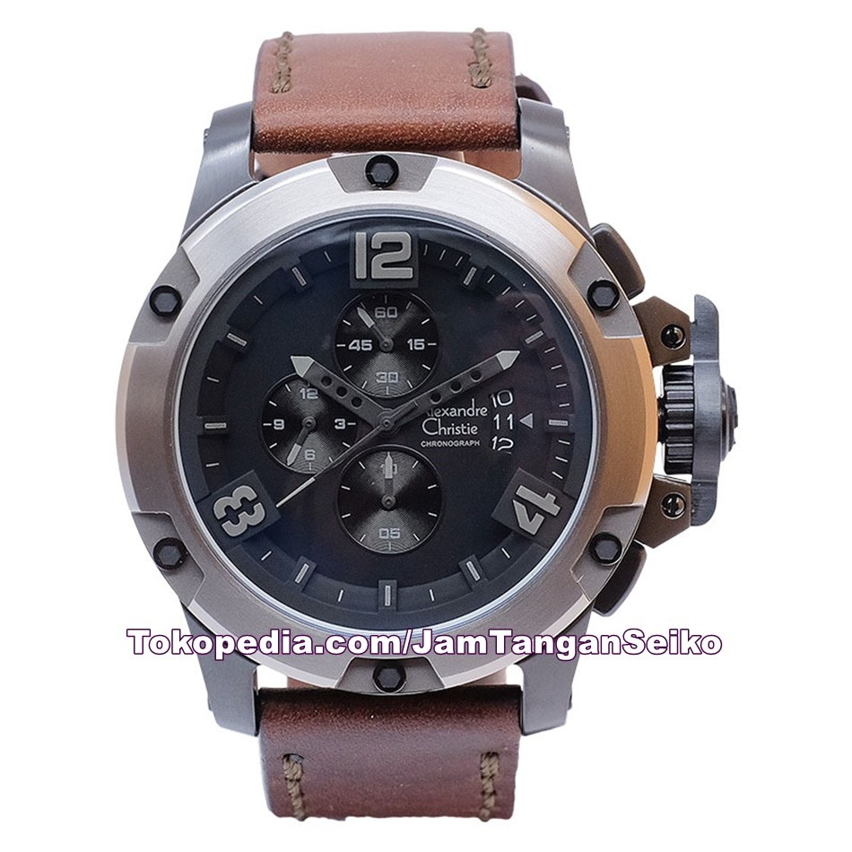 Jam Tangan Pria Alexandre Christie AC 6295 MC LEPBA Original Kulit