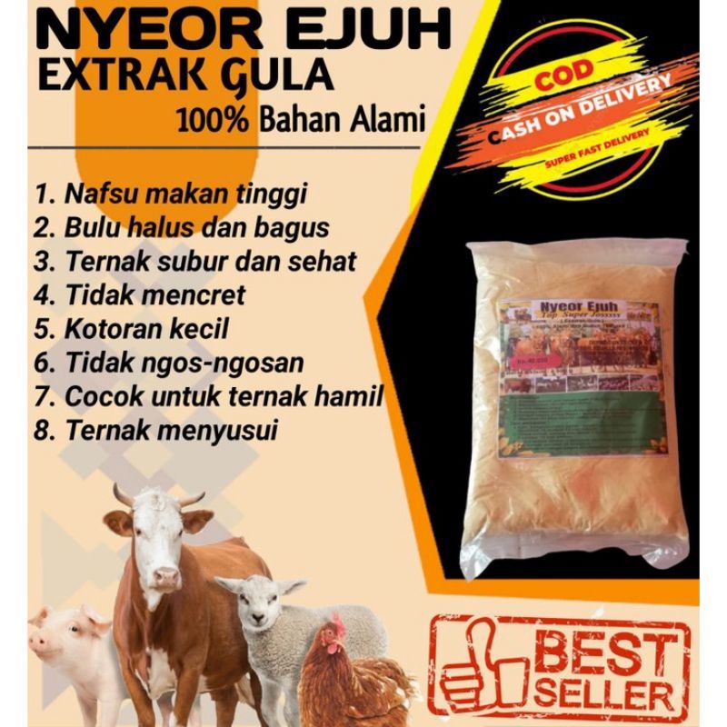 

Jamu SapiNyeor Ejuh Penggemuk Penghalus Bulu Nafsu Makan Extra Gulu