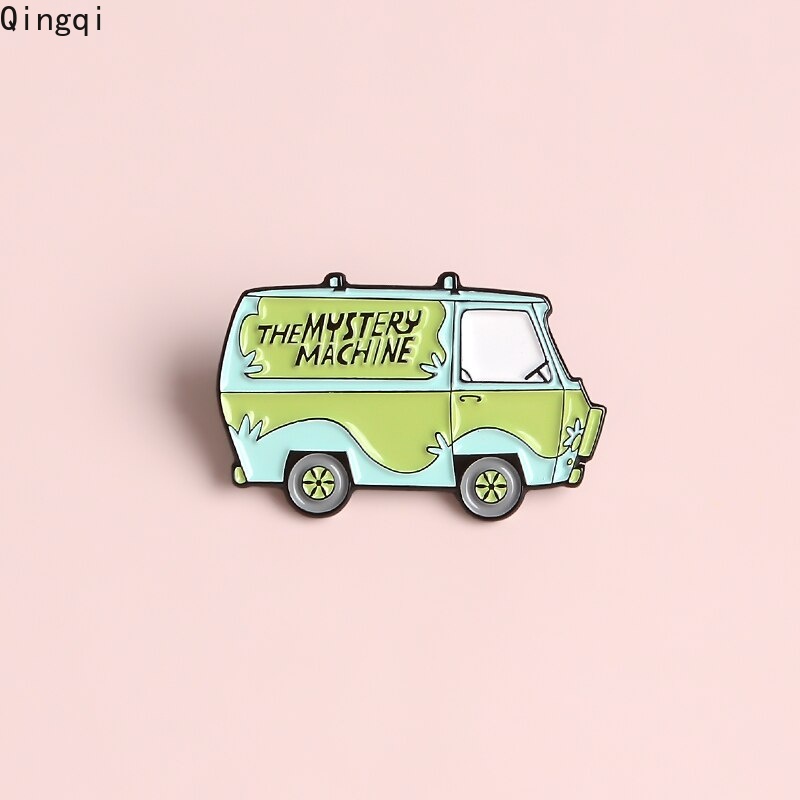 Bros Pin Enamel Desain Kartun Bus Untuk Aksesoris Tas Ransel Topi