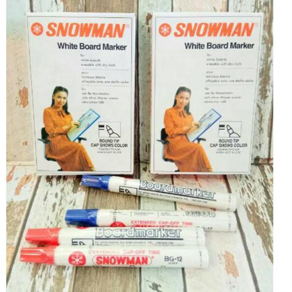 

Dh3Code Spidol Whiteboard Snowman (12pcs) HITAM(rekomended)T4U2