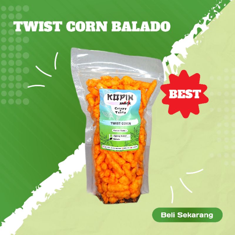 

SNACK TWIST CORN BALADO TERMURAH TERENAK JAKARTA TANGERANG