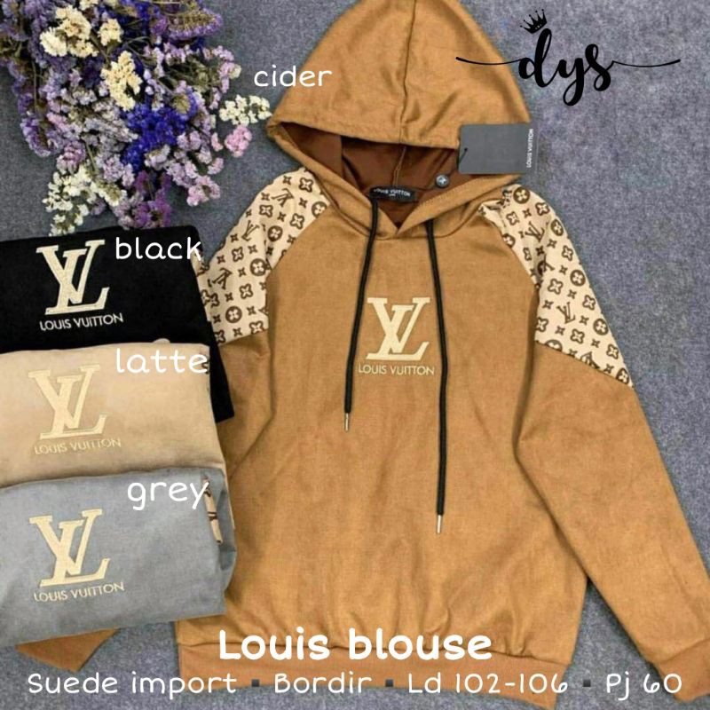 LV Hoodie Suede Import