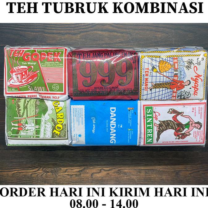 

[ COD ] TEH TUBRUK KOMBINASI WEDANGAN SOLO ISI 6 TEH BERBEDA BERGARANSI Kode 261
