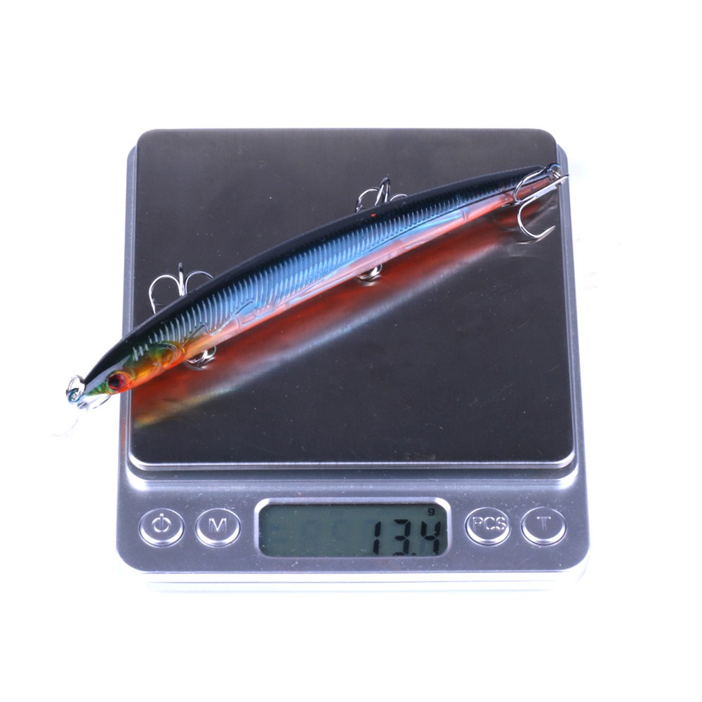 HENGJIA 1PCS Minnow Fishing Lures 13.3cm 13.4g Hard Bait 8 Color Artificial Baits wobbler Floating Bait