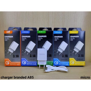 (ba) TC CHARGER BRAND A85 1 USB 3.1A KUALITAS BAGUS