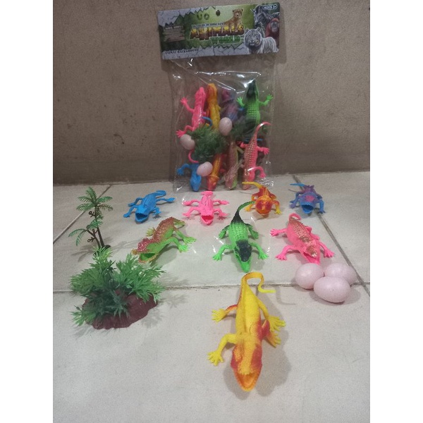 Mainan Hewan Karet Iguana