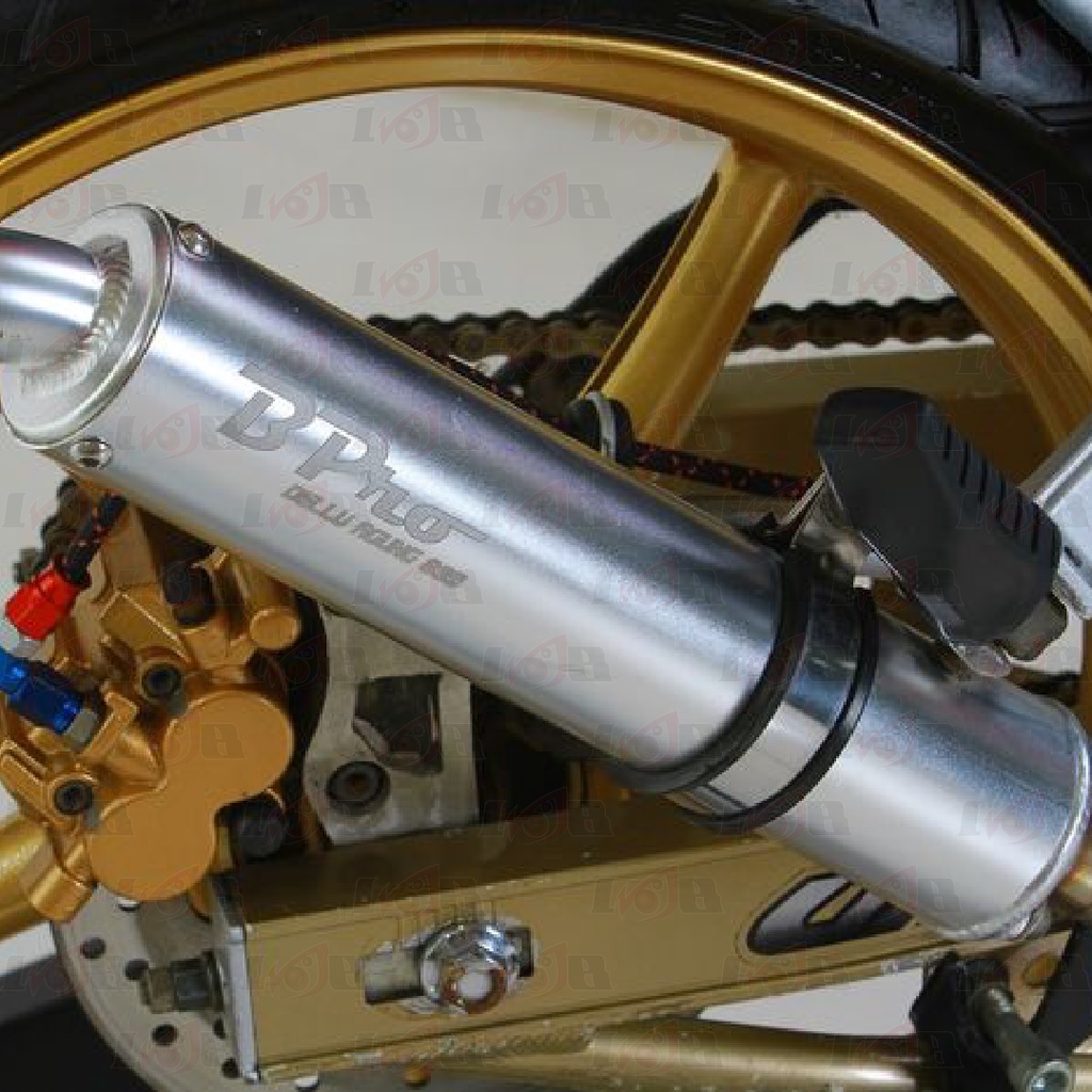 Kleman Knalpot Motor 3.5 inci Klem Plus Karet Pelindung