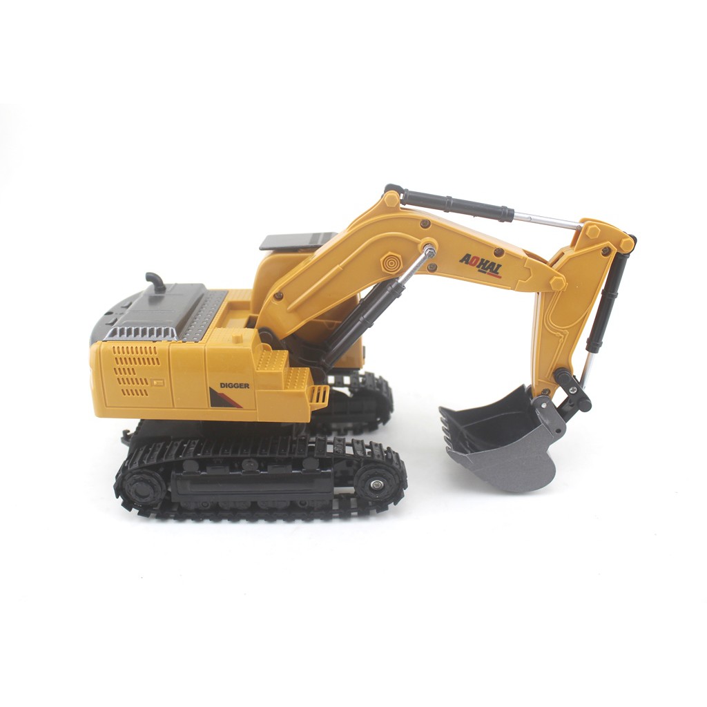 rc excavator 6CH metal AOHAI 3857 skala 1:24 mainan remote
