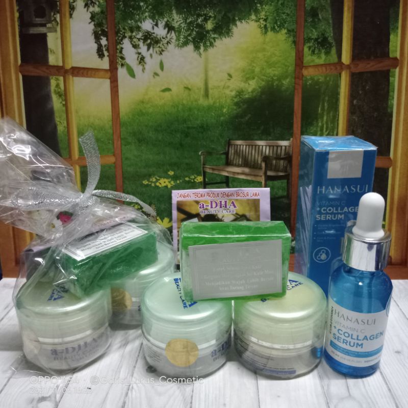 Paket Cream a DHA (Cream+Serum hanasui)