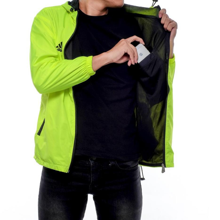SDR[1215] Jaket Parasut [Adidas F50] Sporty Olahraga Sepeda Jogging Lari Pria Wanita Ready Lagi .,.,