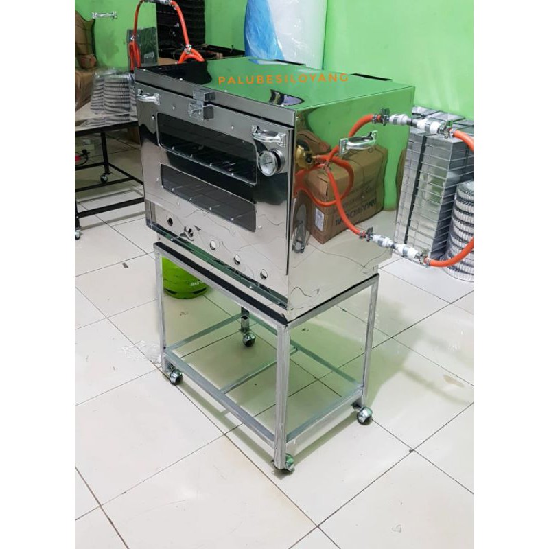 Oven Gas Stainless 60x40 cm + Dudukan Oven