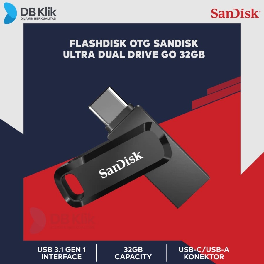 Flashdisk OTG SANDISK Ultra Dual Drive GO 32GB USB 3.1 Type-C