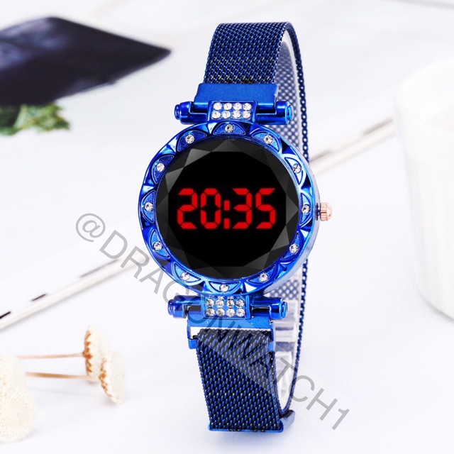 ［Ready Stock］Jam tangan wanita magnet digital LED Diameter   S1123