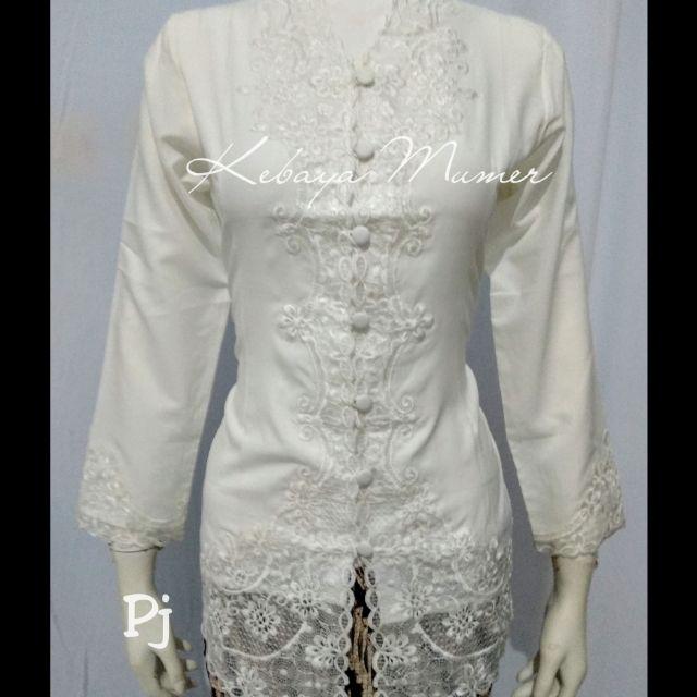 Kebaya Bordir. Kebaya Encim. Kebaya Modern. Kebaya Jadi. Kebaya Putih. Kebaya Orange-BW Ku Senada Pj