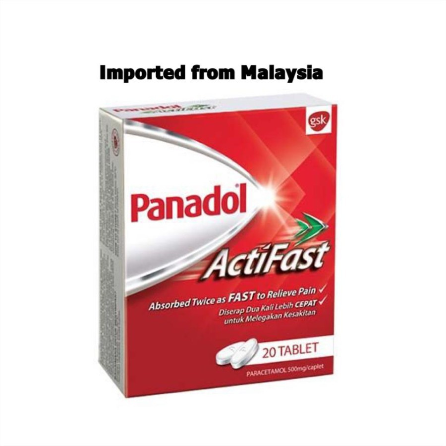 Panadol Actifast Malaysia 20 Caplets