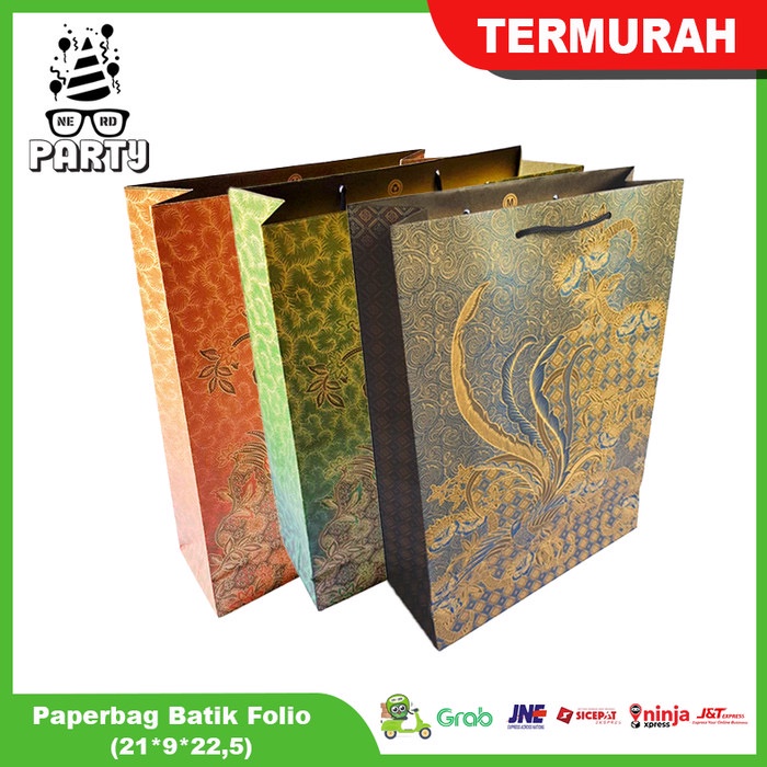 

Paper Bag Folio Motif Batik / Tas Kertas / Tas Tenteng / Tas Souvenir