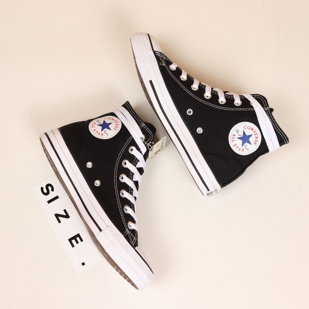 Sepatu Converse All Star Classic Hi Black White