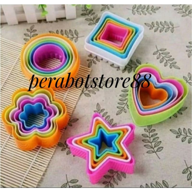 ring cutter bento ring plastik motif bulat