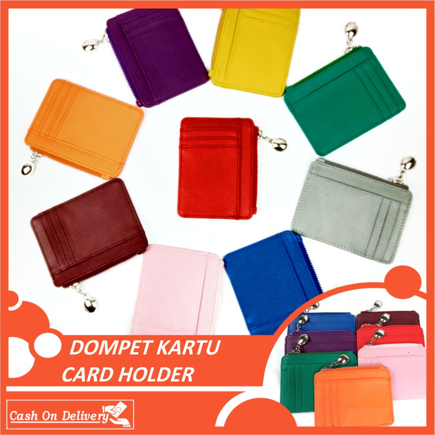 DOMPET KARTU WALLET CARD HOLDER KULIT PU LEATHER PREMIUM