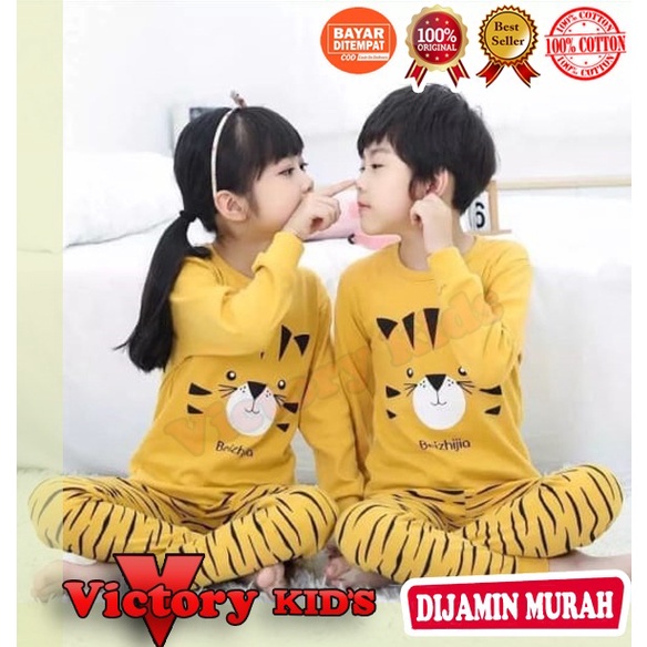 Victory kids setelan/piyama tangan panjang 1-10 tahun