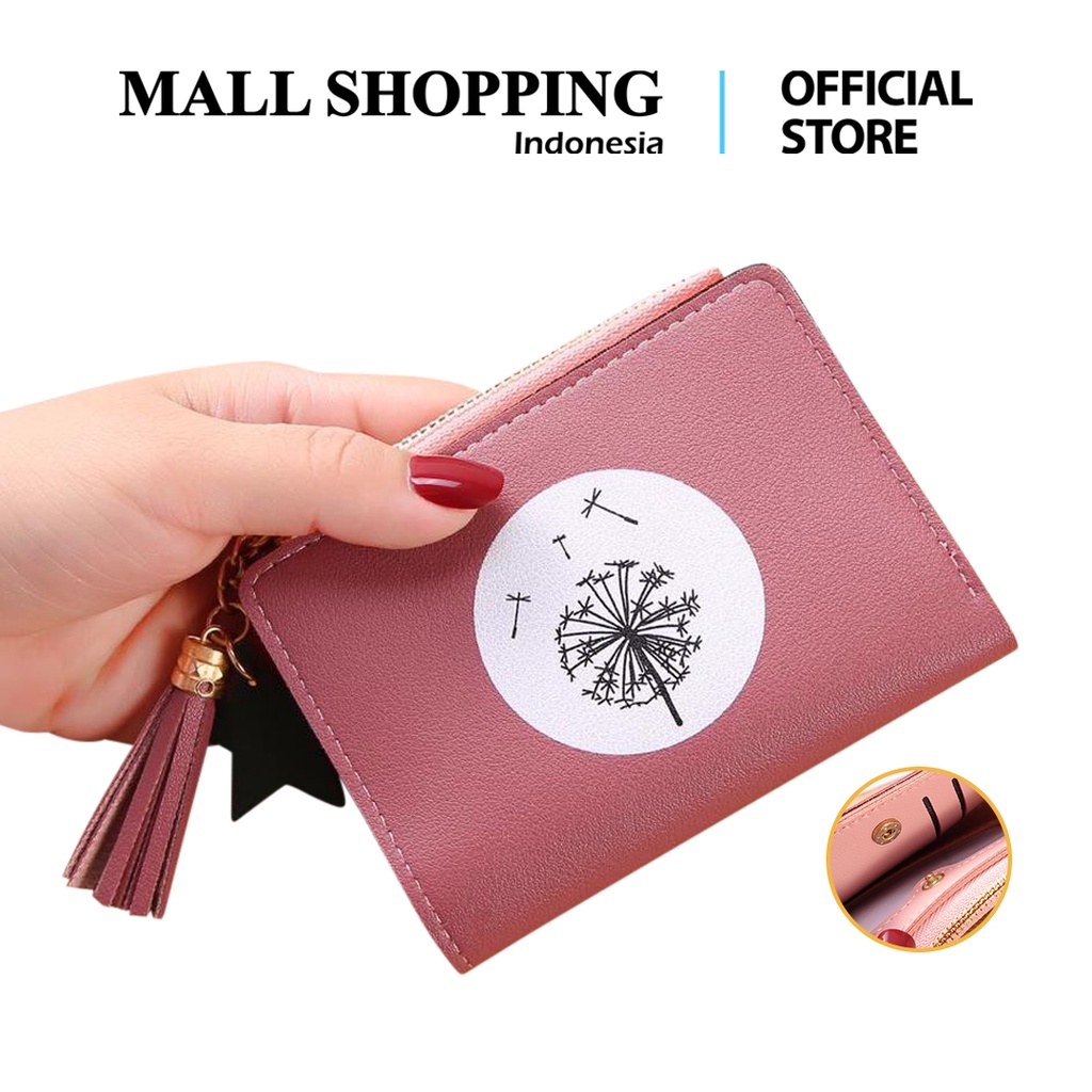 (COD) Dompet Lipat Wanita Dompet Koin Dompet Kartu MALL SHOPPING