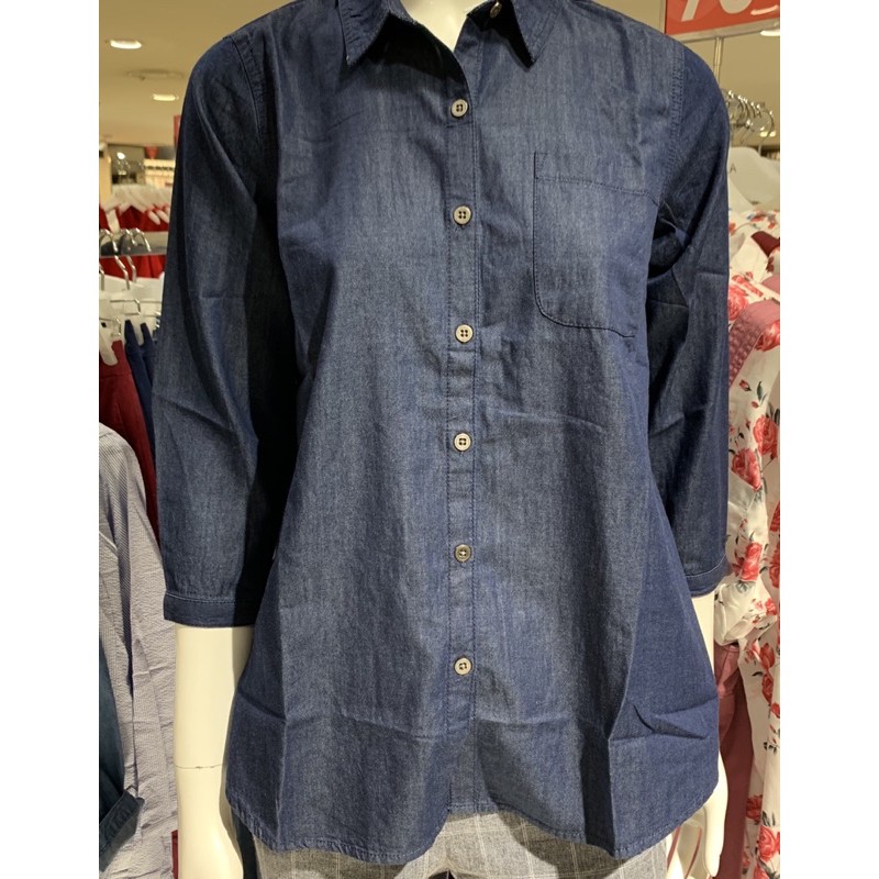 Kemeja denim wanita GEELA (S-2XL)