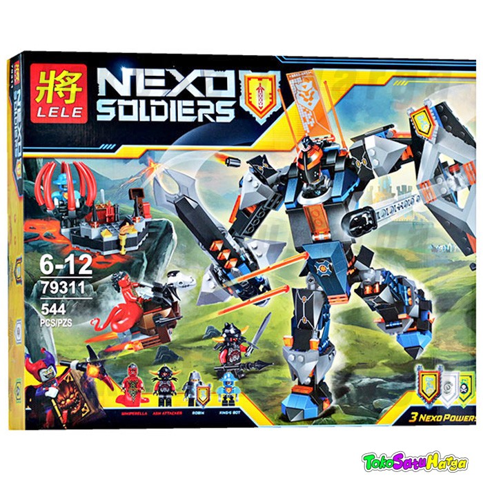 Brick lele 79311 Nexo Soldier The Black Knight Mech