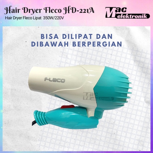 Hairdryer Lipat Fleco HD-221A Hair Dryer Alat Pengering Rambut Lipat Pengering rambut lipat / Penata rambut salon kecantikan