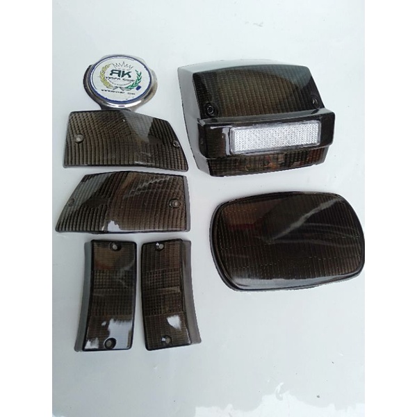 mika set smoke vespa px.mika lampu set smoke vespa px
