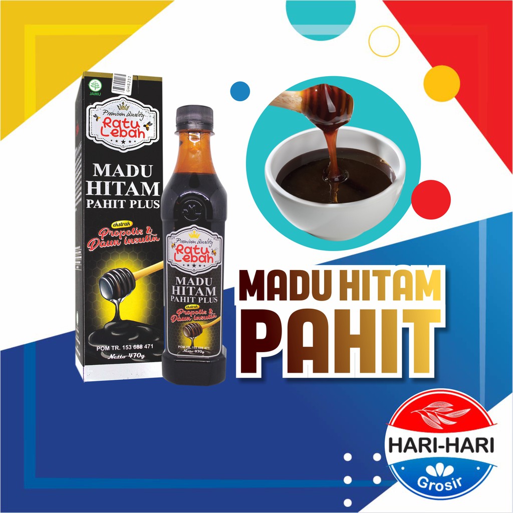 

Madu Hitam Pahit Plus Propolis Ratu Lebah Obat Rematik Dan Asam Urat Ampuh Herbal Original