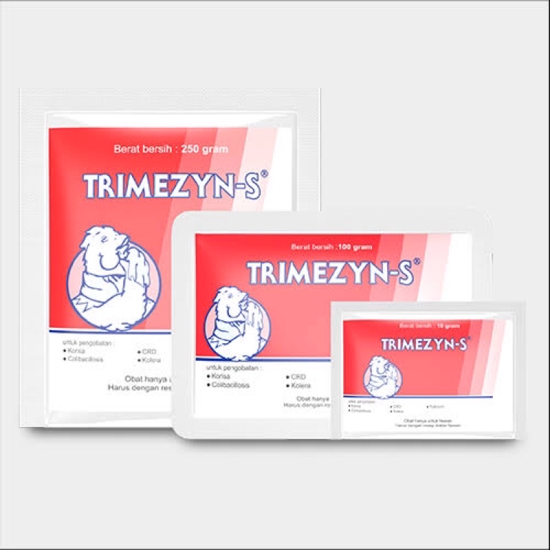 trimezyn-s 5gr obat ayam sakit