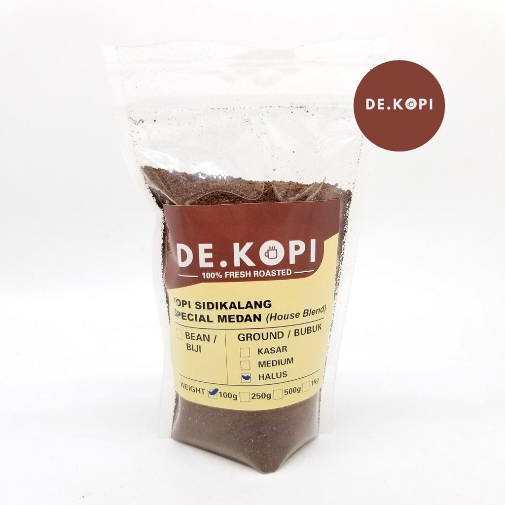 

Kopi Bubuk Sidikalang 100 Gram Robusta De.kopi Fresh Roasted Tanpa Bahan Campuran Jamin Original