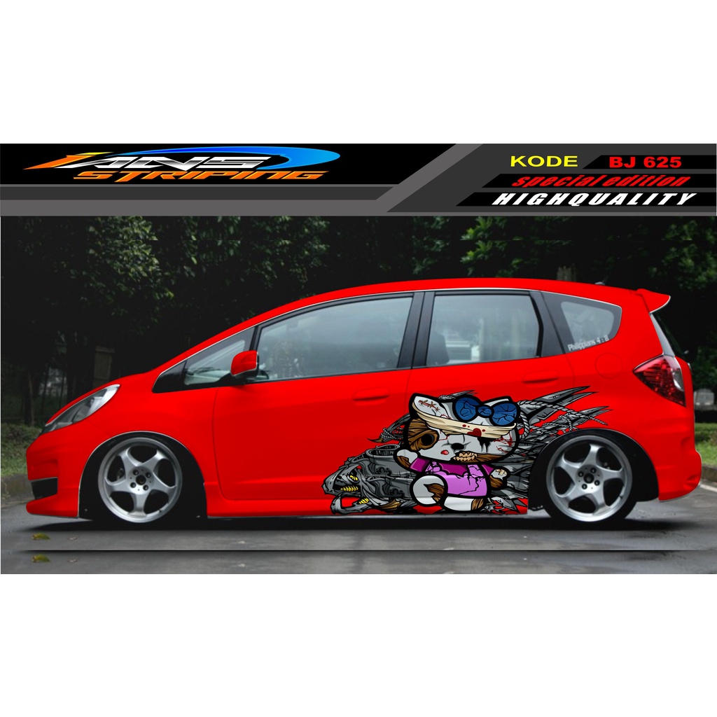 DECAL STICKER MOBIL JAZZ BRIO AVANZA SIGRA YARIS / STIKER VARIASI MOBIL / MODIF STICKER MOBIL 625