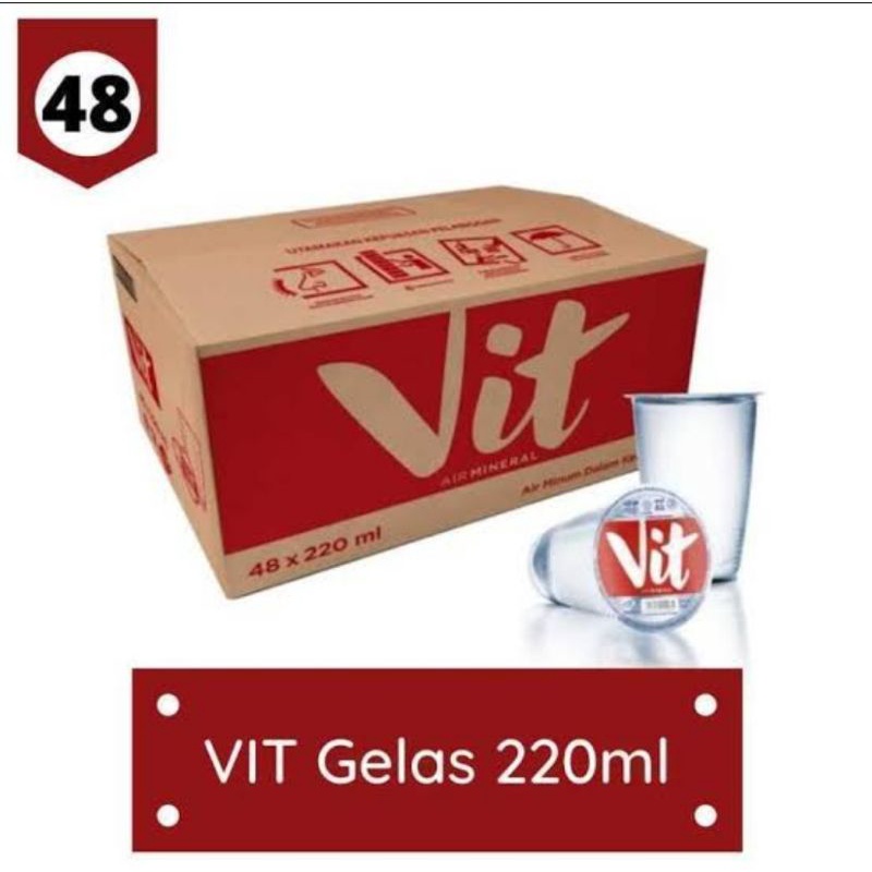 

Vit air mineral gelas 48 x 220ml (1 dus)