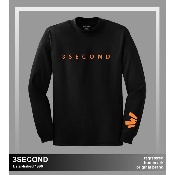 Kaos lengan panjang 3second original