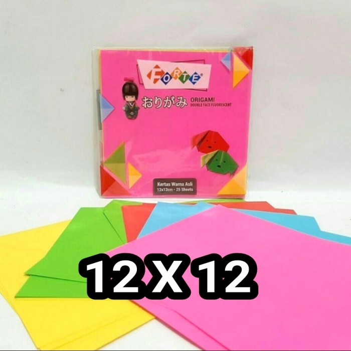 

Kertas Origami FORTE 12X 12 / Kertas Lipat Warna 2 Sisi