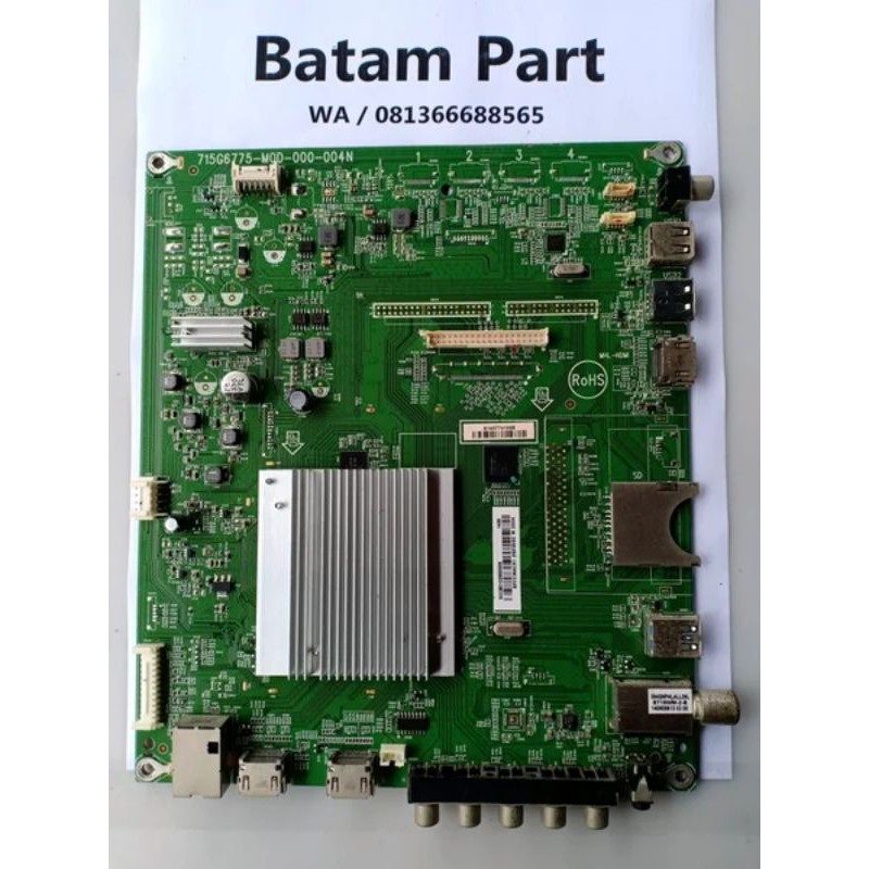 MB - mainboard - mesin tv led Sharp LC 55LE860 M - 55 LE 860 M