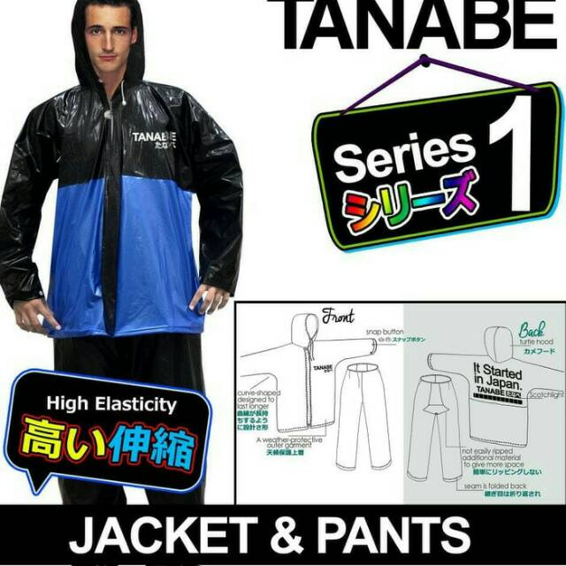 JAS HUJAN KARET PVC TANABE - WATERPROOF