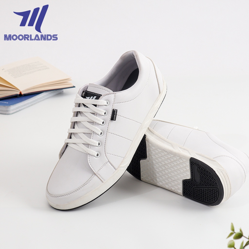 Sepatu Sneaker Putih Pria Sneaker kasual pria Sepatu Santai Pria Original MOORLANDS