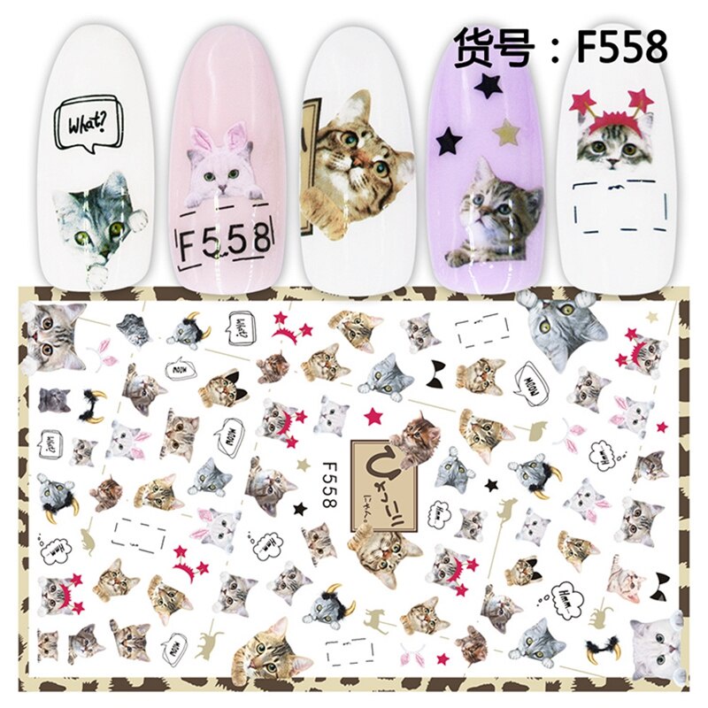 LRC Stiker Kuku Flower Watercolor Art Nail Sticker