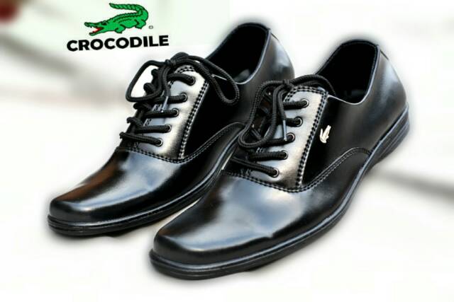 Sepatu pantofel pria crocodile sepatu formal crocodile kreon kulit sintetis asli