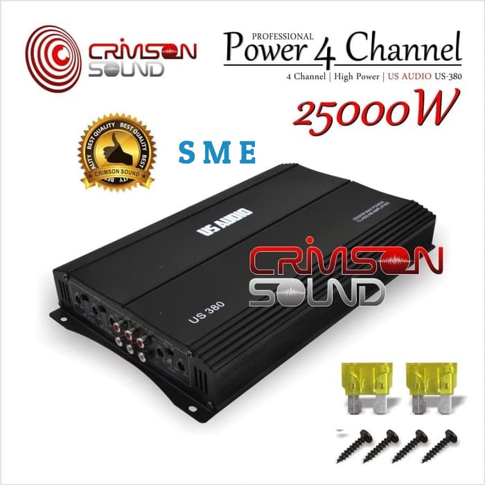 POWER MOBIL 4 CHANNEL 25000 WATT US AUDIO US-380