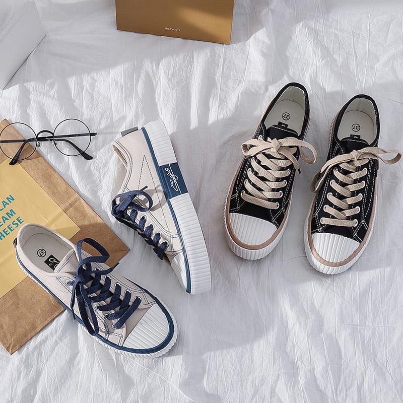 Sepatu Wanita Canvas Panarybody Korea Sepatu Cewek Casual Sneakers Canvas Wanita Snakers Wanita Korea