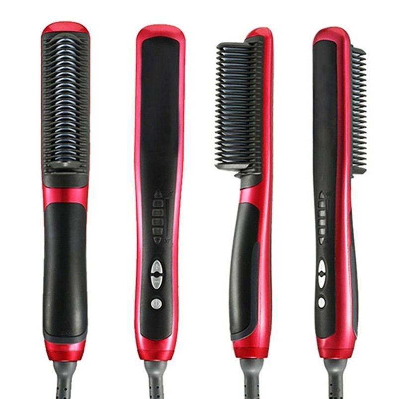 MANTUL Sisir Pelurus Rambut Elektrik dengan LCD Ion/Catokan Rambut Pelurus Bisa Atur Suhu