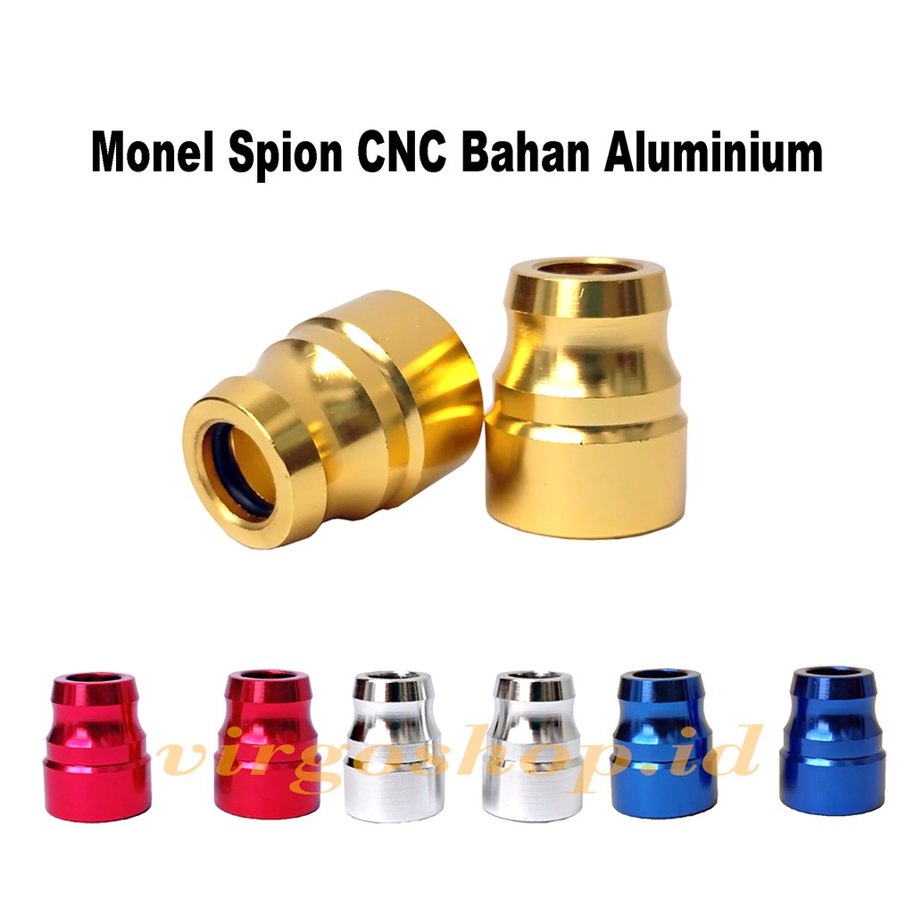 Aksesoris Motor Monel Spion CNC Bahan Aluminium Warna