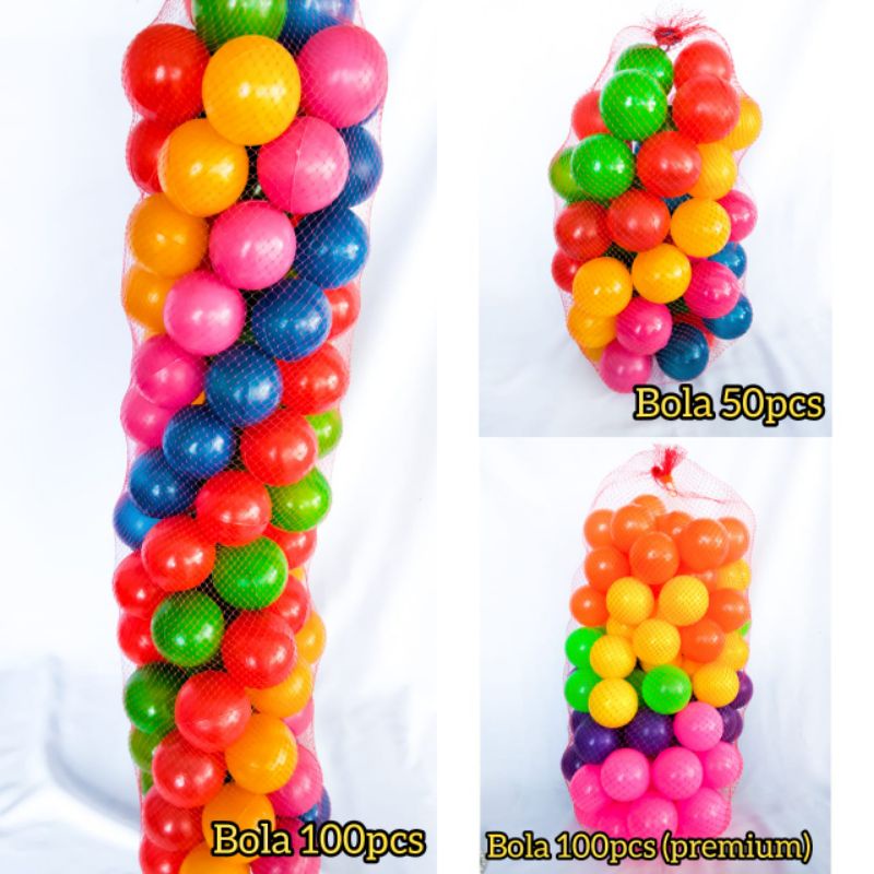 Mainan MANDI BOLA PLASTIK ANAK isi 50pcs 100pcs MURAH SNI bermain bola kecil termurah edukasi berena