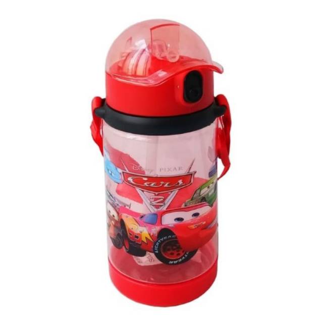 Cars Botol Minum Tali Panjang Bekal Sekolah Anak Cowok Laki