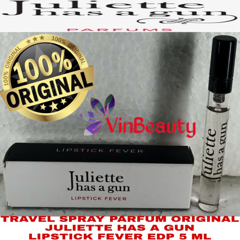 TraveL Spray Parfum OriginaL Juliette has a gun Lipstick Fever EDP 5 ml For Women Murah